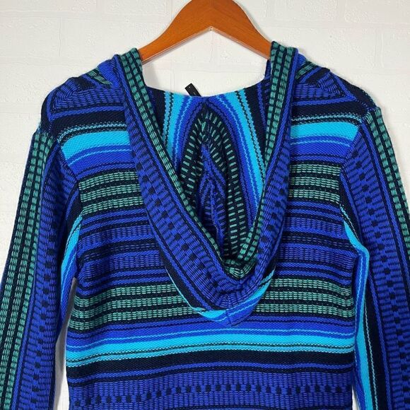 BCBGMaxAzria Hooded Sweater Womens size S High Low Hem 12% Lambswool - Picture 12 of 14